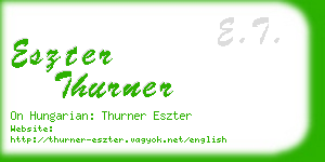 eszter thurner business card